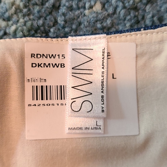 American/Los Angeles Apparel Denim String Bikini - Picture 4 of 4